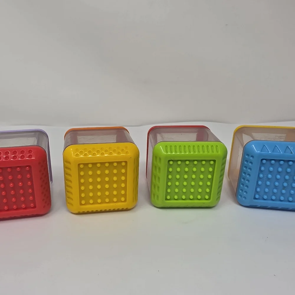 Fisher Price Sensory Blocks Plane Helicopter Car Lot of 4